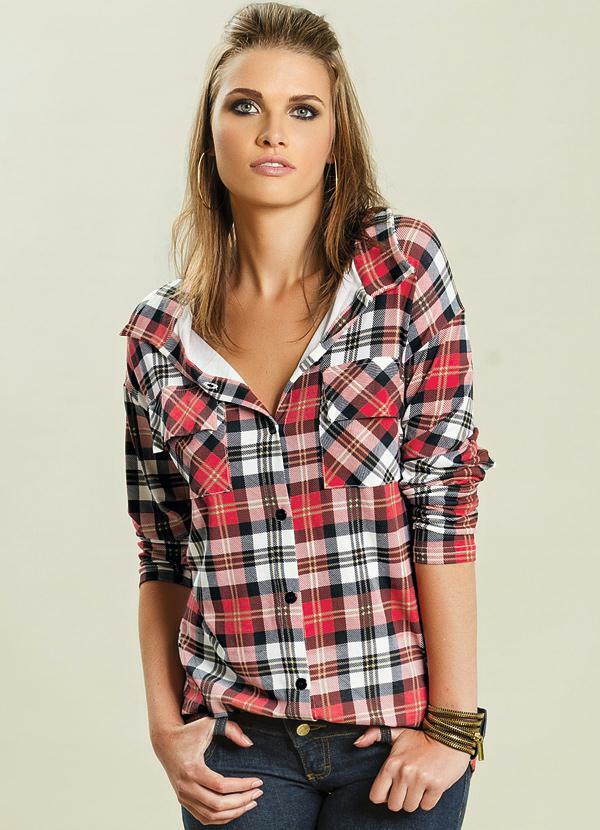 Camisa Xadrez Manga Longa - Quintess